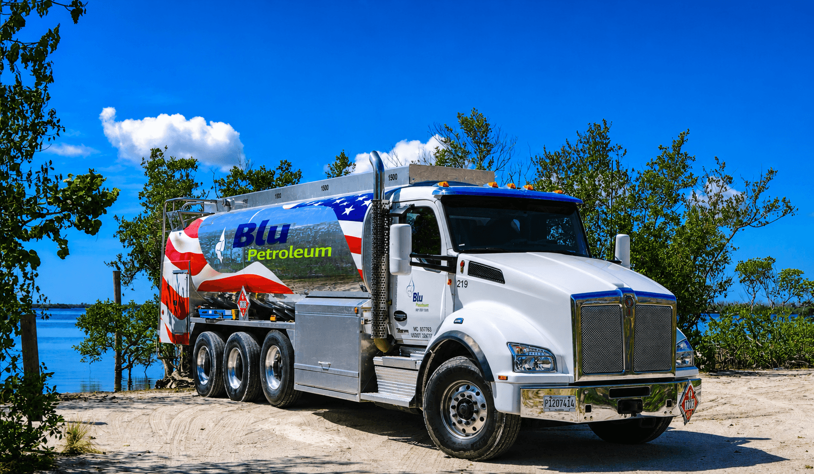 Blu Petroleum fuel delivery truck